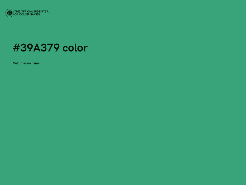 #39A379 color image