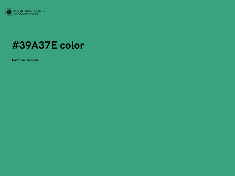 #39A37E color image