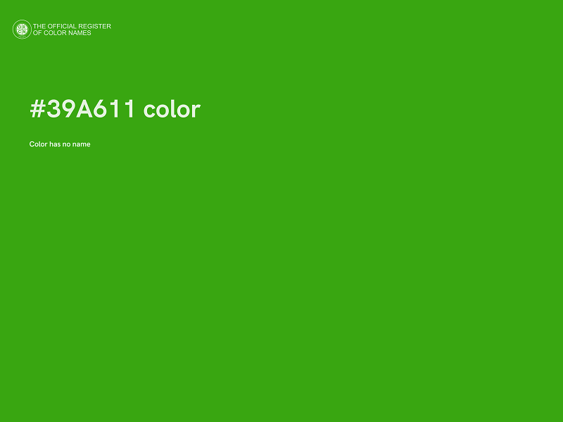 #39A611 color image