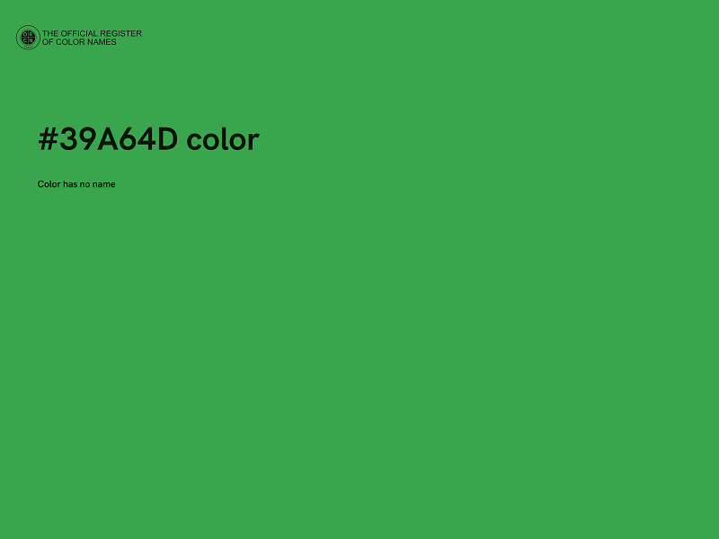 #39A64D color image