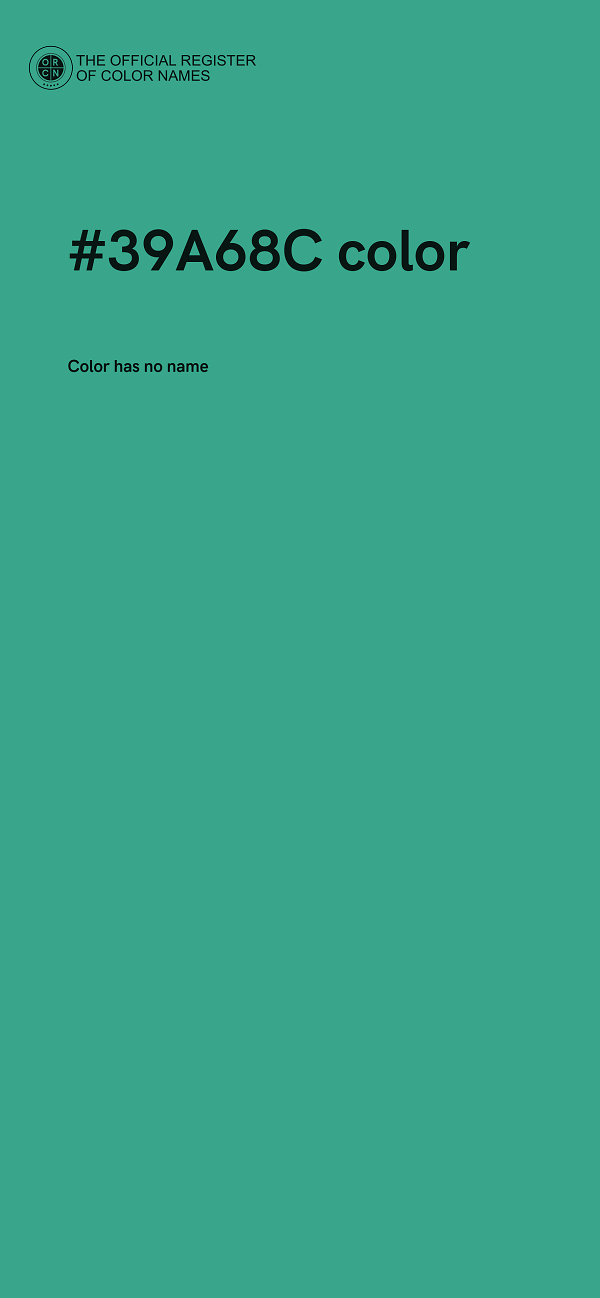 #39A68C color image