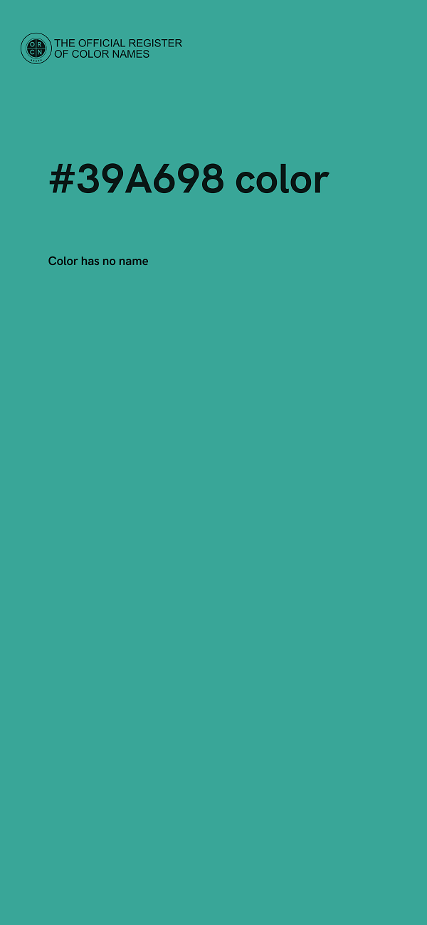 #39A698 color image