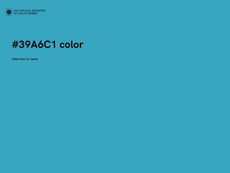 #39A6C1 color image