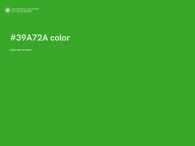 #39A72A color image