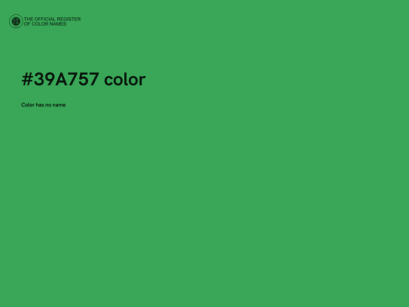 #39A757 color image
