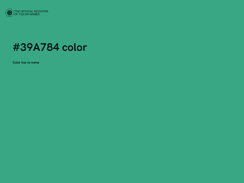 #39A784 color image