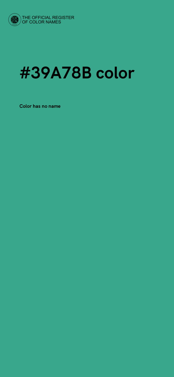 #39A78B color image