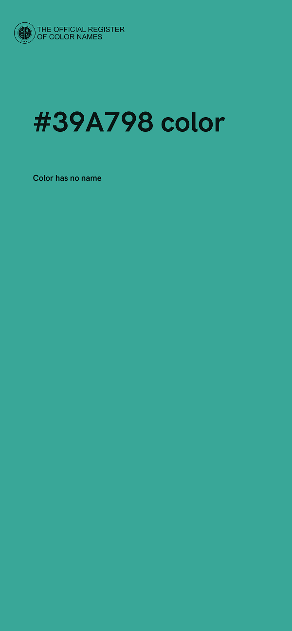 #39A798 color image