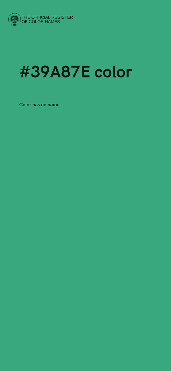 #39A87E color image