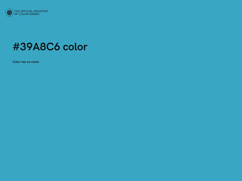 #39A8C6 color image