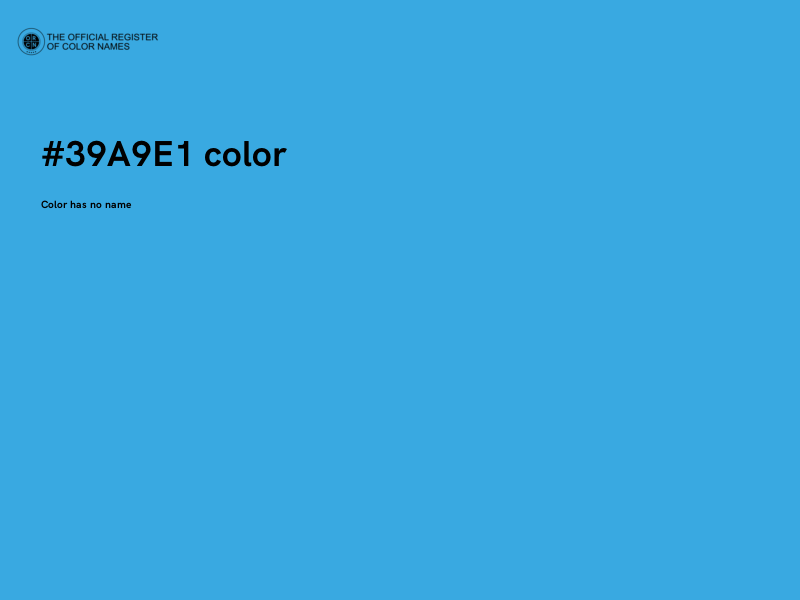 #39A9E1 color image