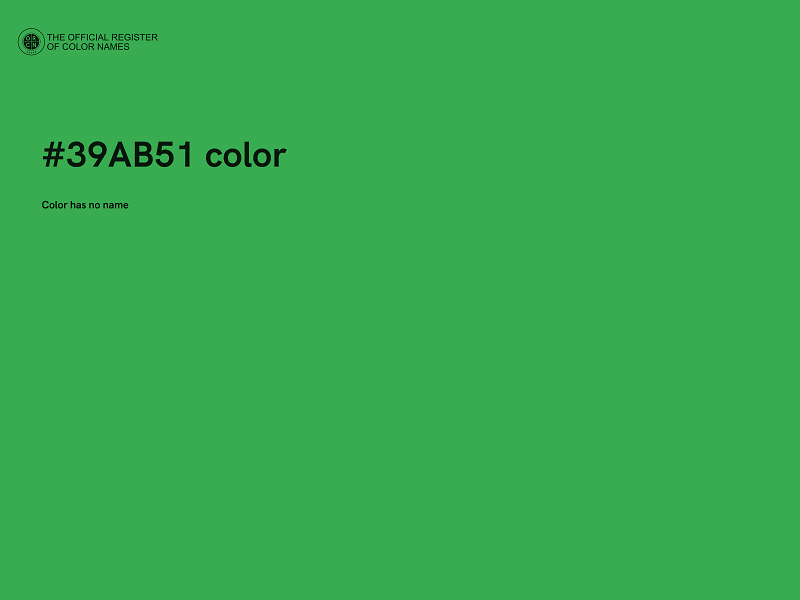 #39AB51 color image