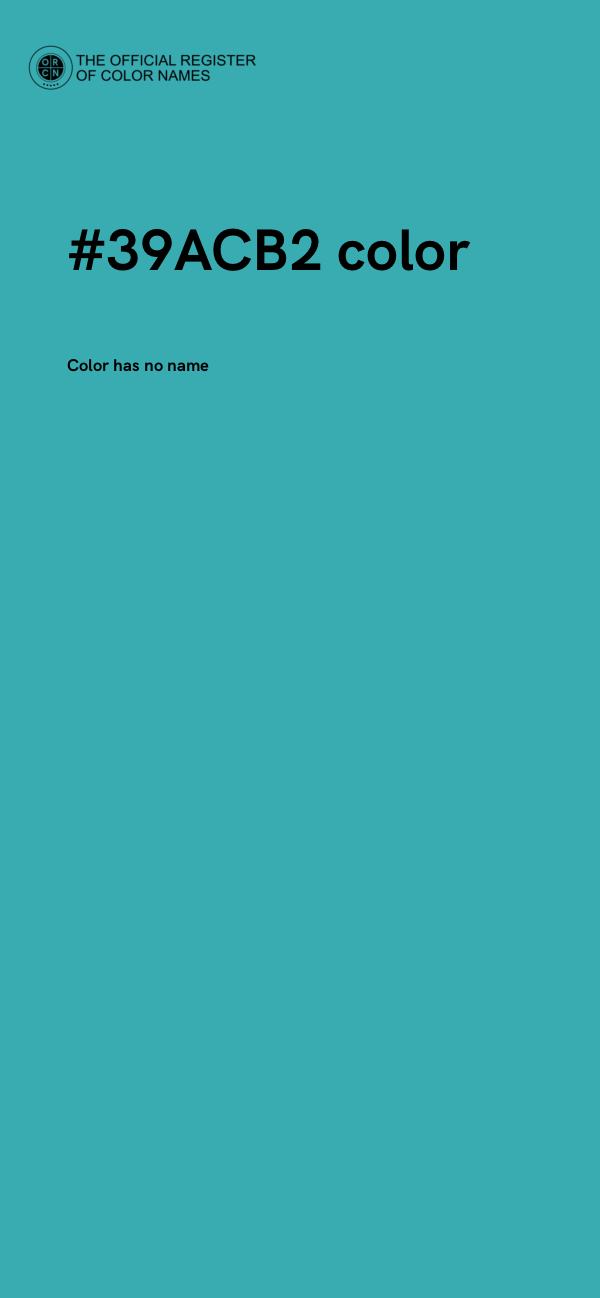 #39ACB2 color image