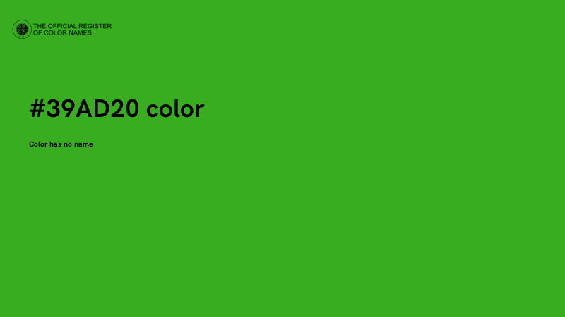 #39AD20 color image