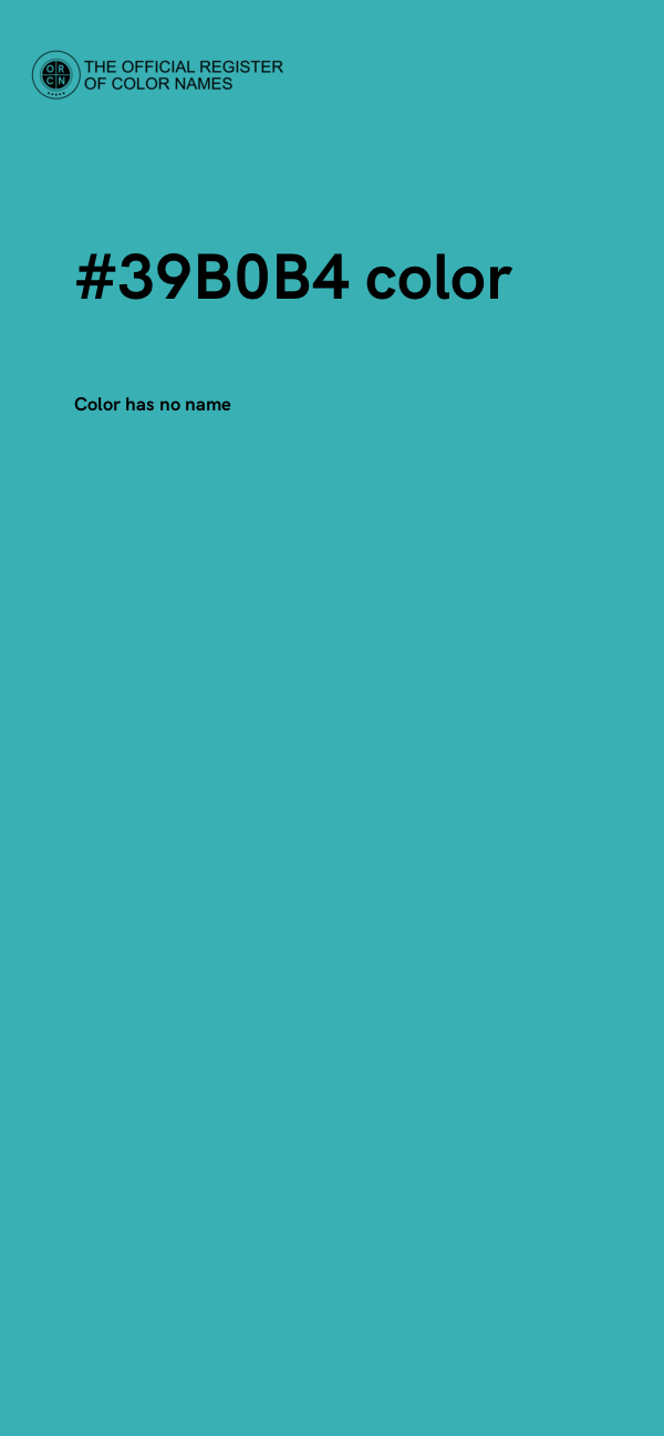 #39B0B4 color image