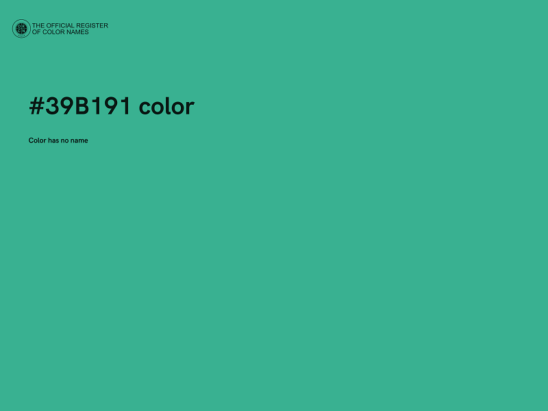 #39B191 color image