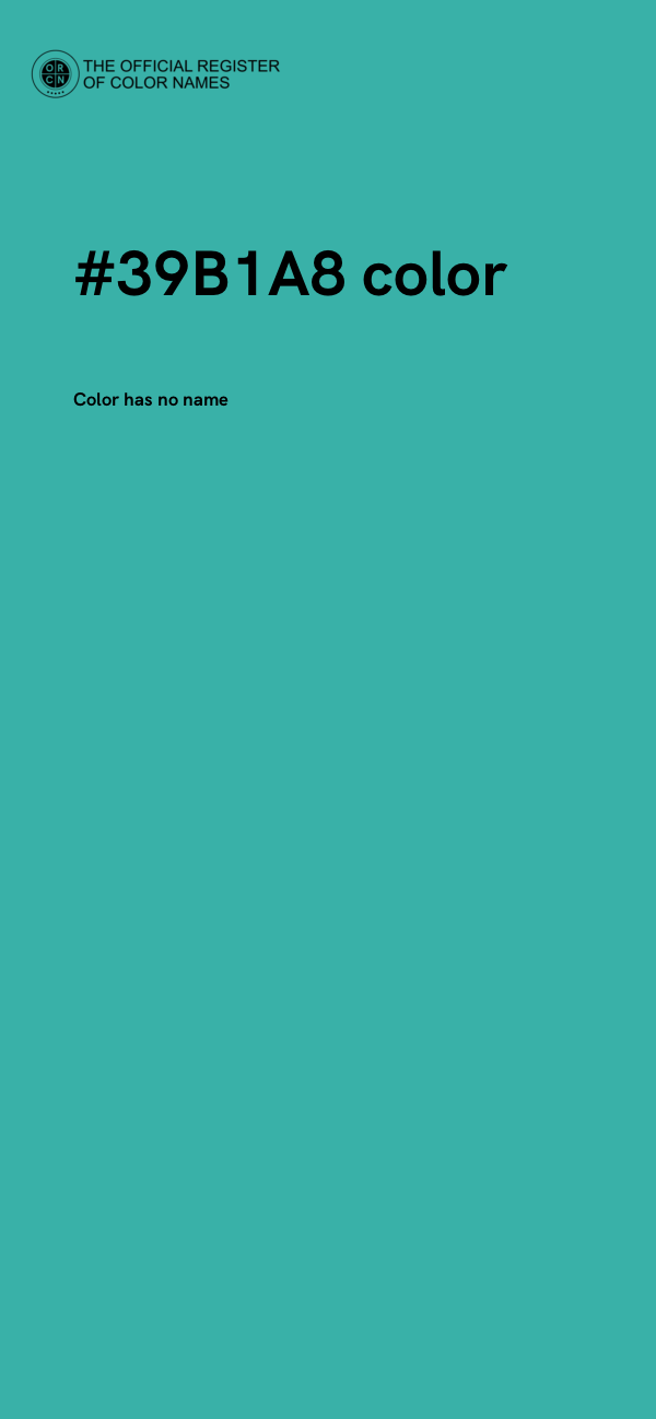 #39B1A8 color image