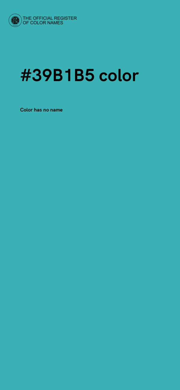 #39B1B5 color image