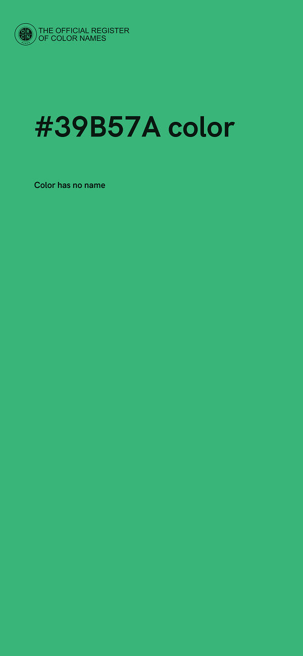 #39B57A color image