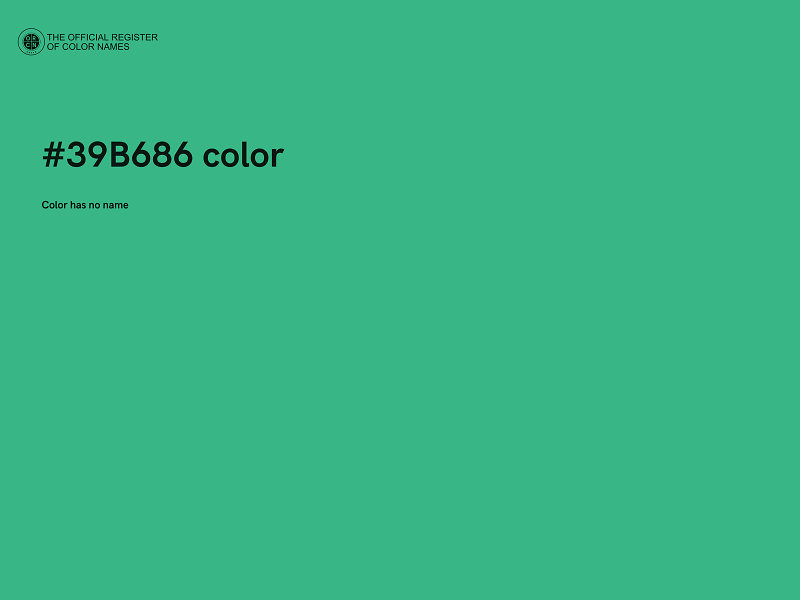 #39B686 color image