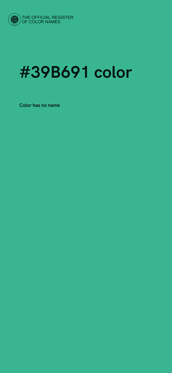 #39B691 color image