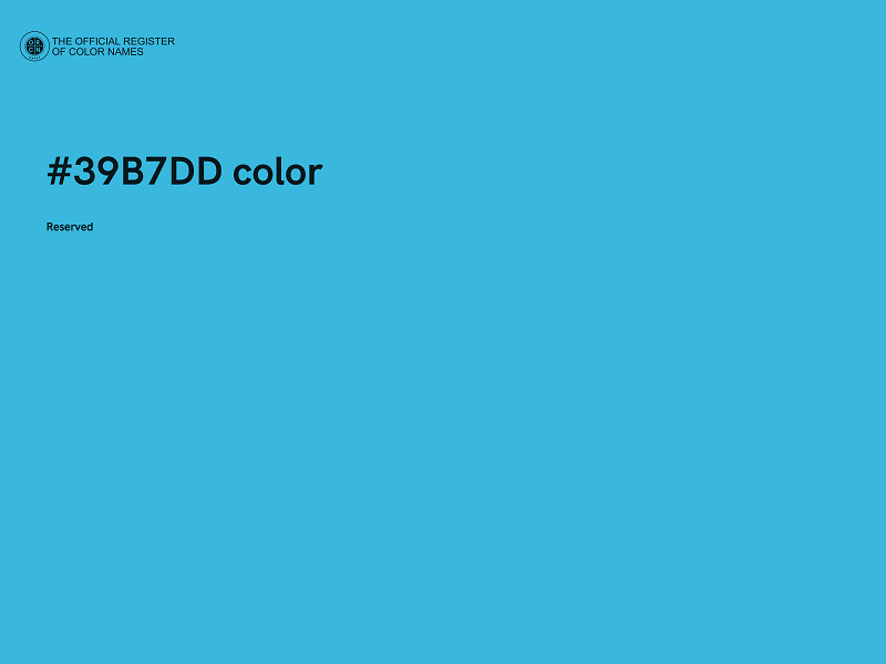 #39B7DD color image