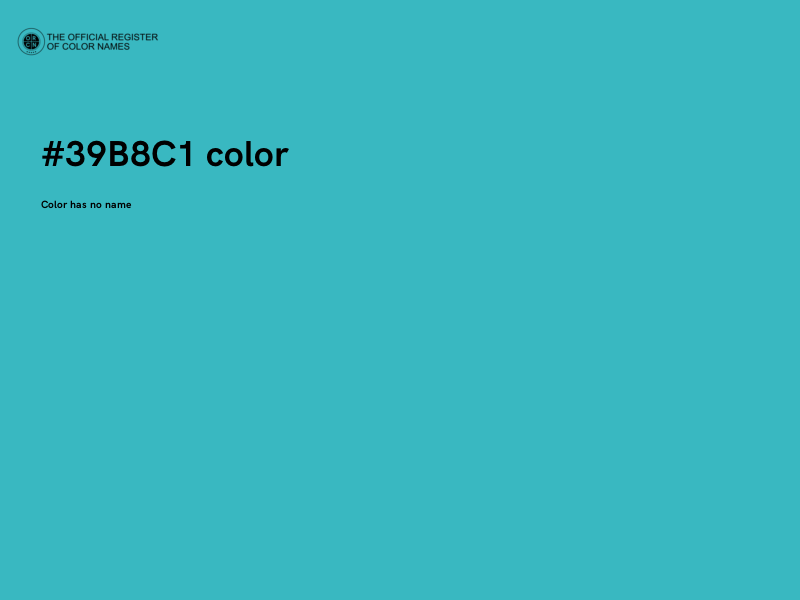 #39B8C1 color image
