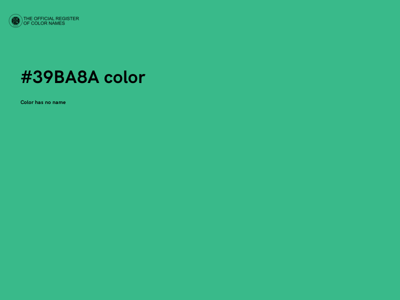 #39BA8A color image