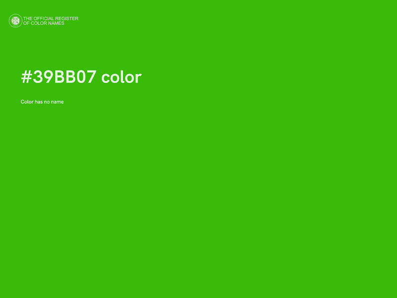 #39BB07 color image