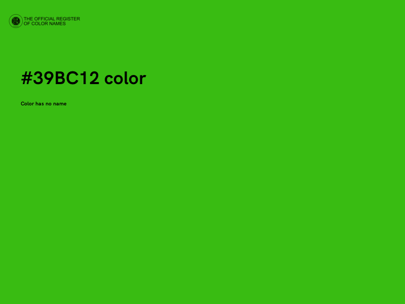 #39BC12 color image
