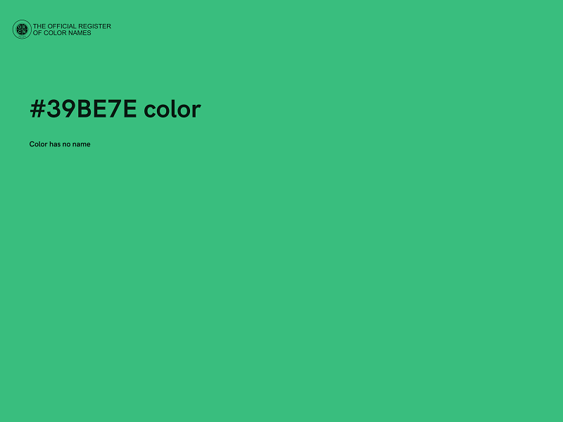 #39BE7E color image
