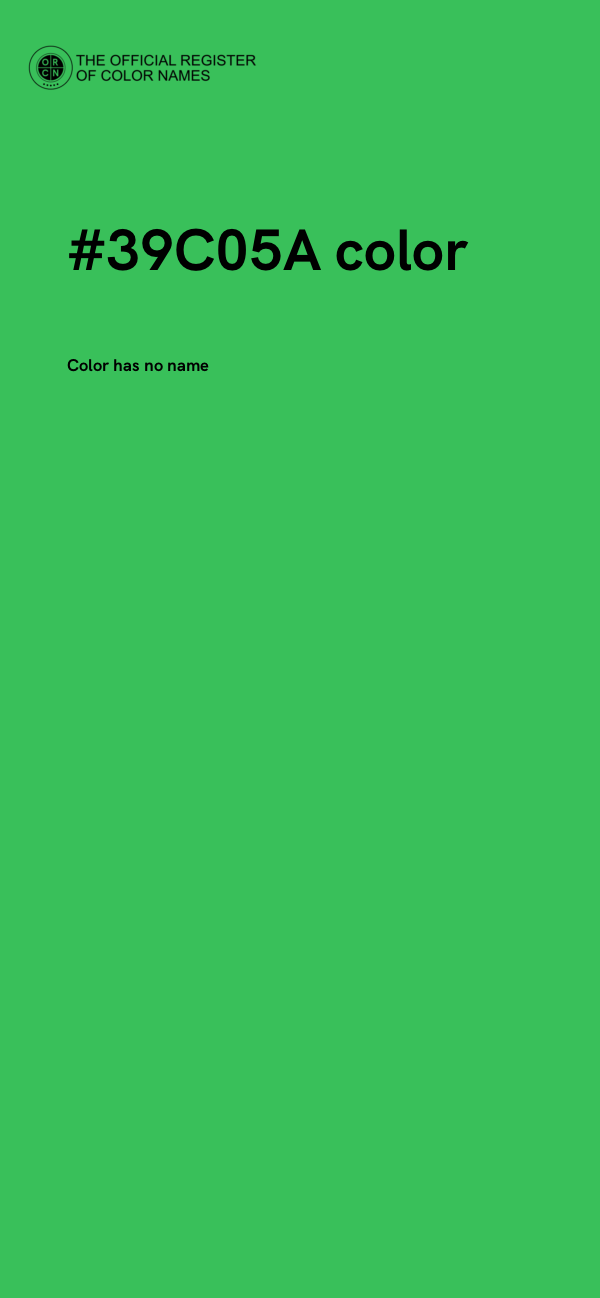 #39C05A color image
