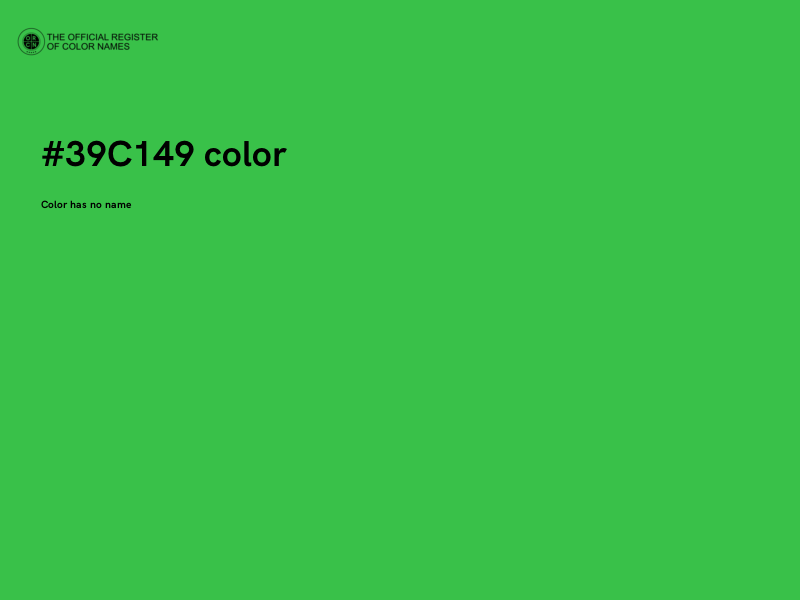 #39C149 color image