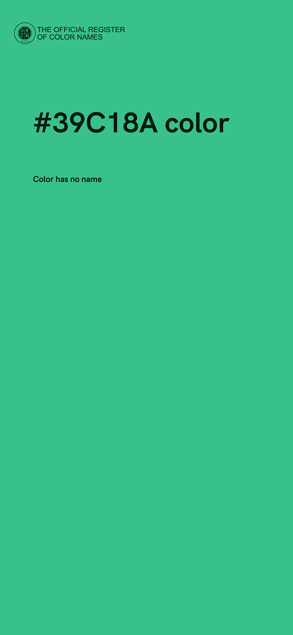 #39C18A color image