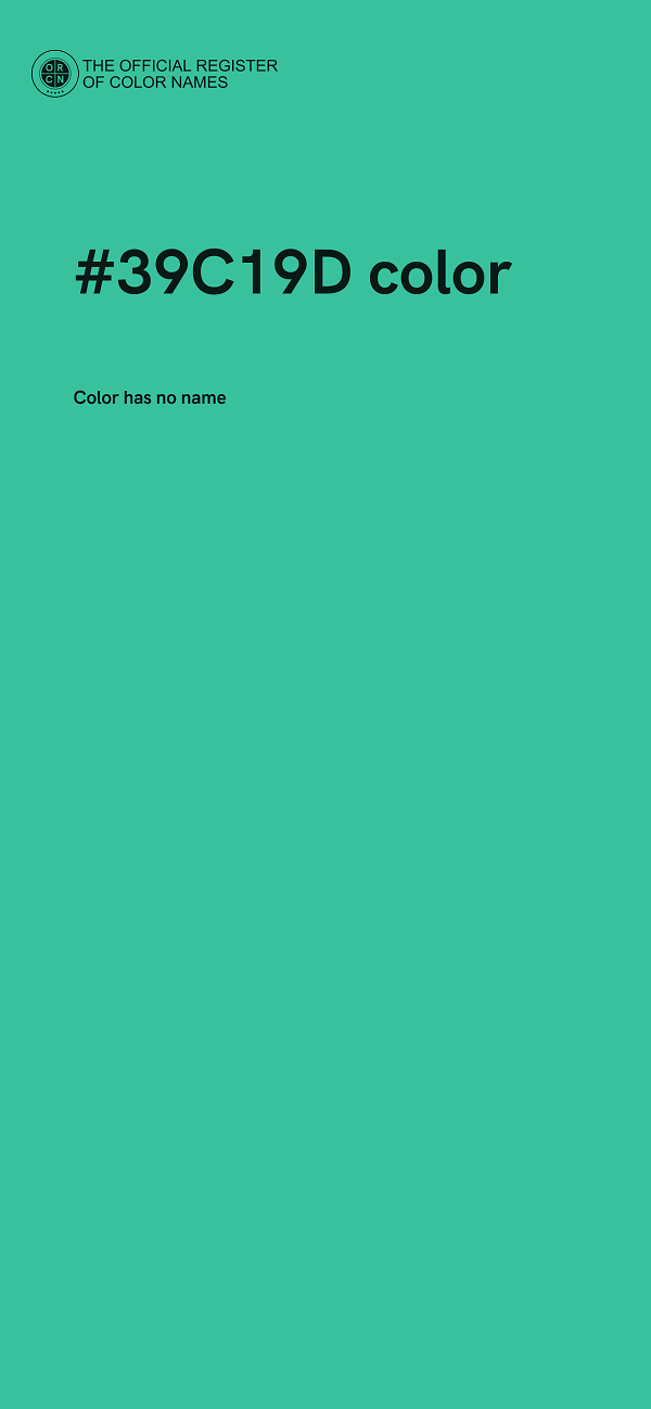#39C19D color image