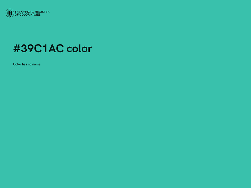 #39C1AC color image