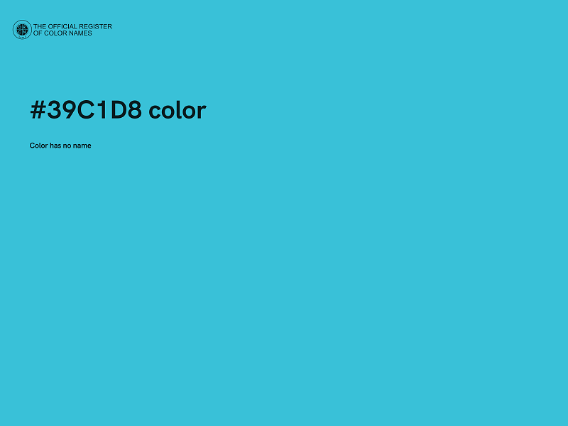 #39C1D8 color image