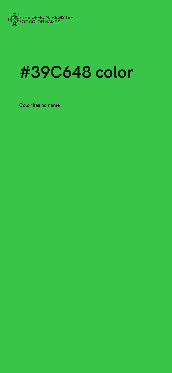 #39C648 color image