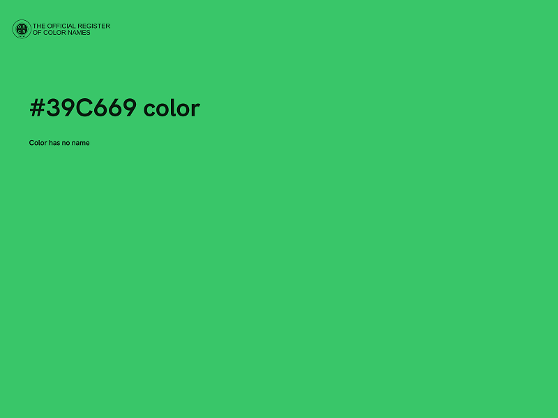 #39C669 color image