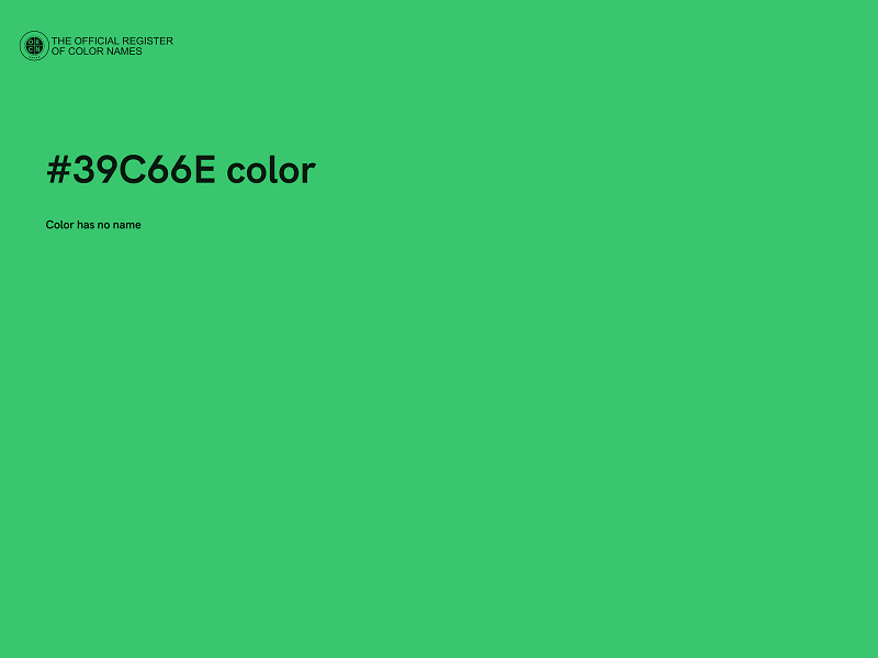 #39C66E color image