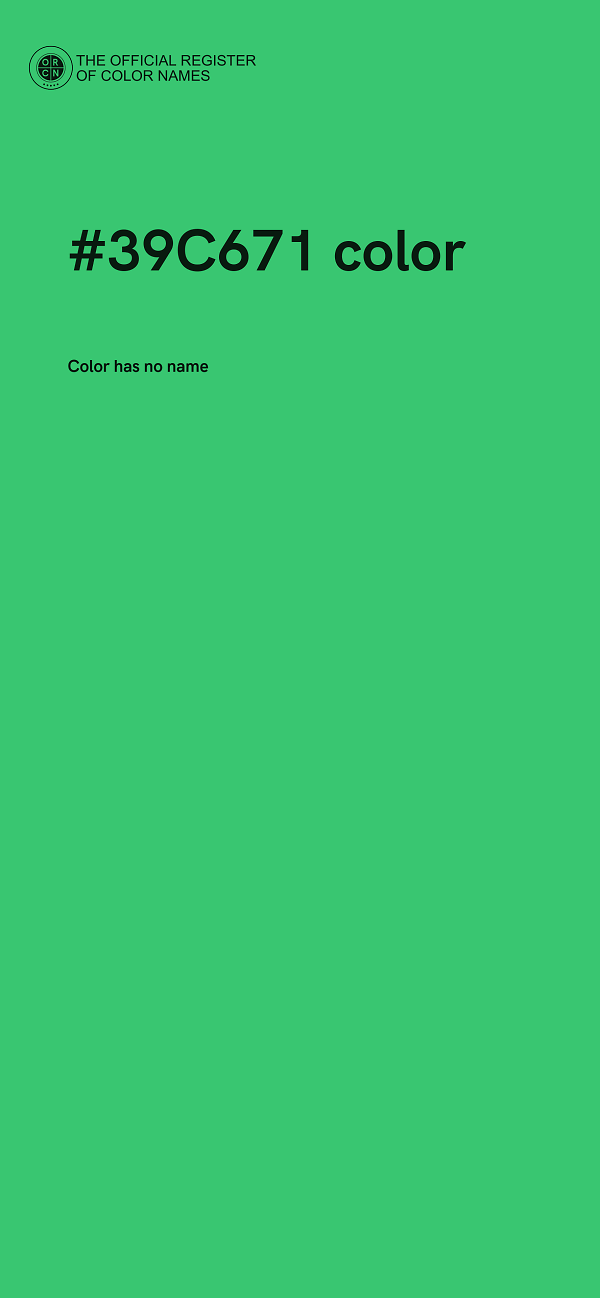 #39C671 color image