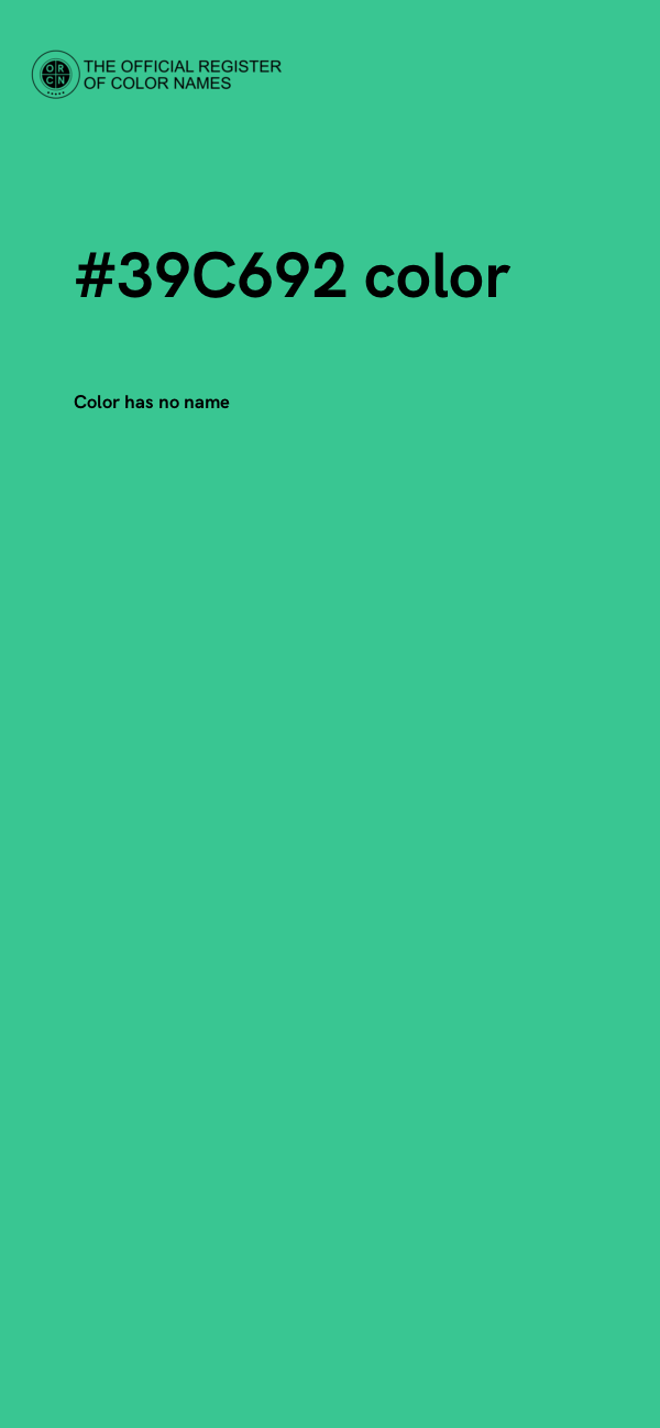 #39C692 color image