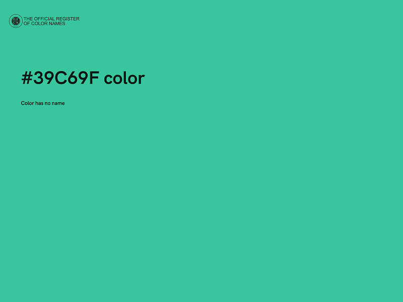 #39C69F color image