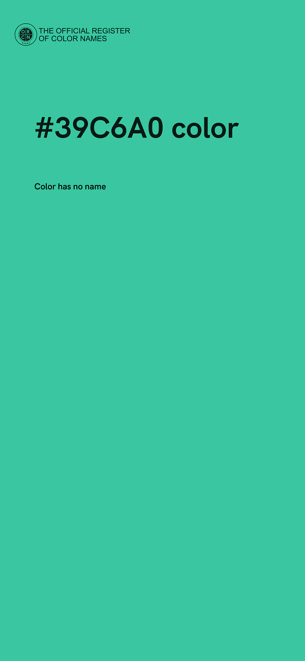 #39C6A0 color image