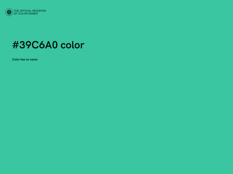 #39C6A0 color image