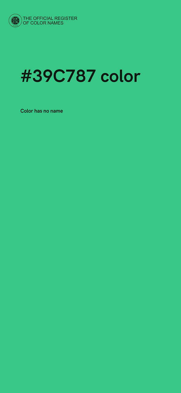 #39C787 color image