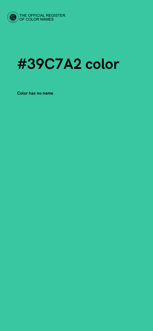 #39C7A2 color image