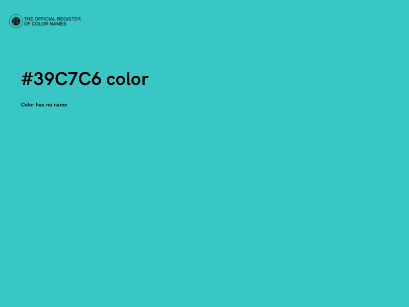 #39C7C6 color image