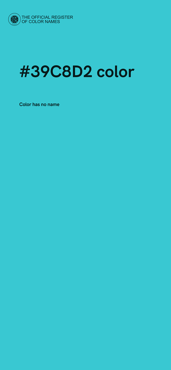 #39C8D2 color image