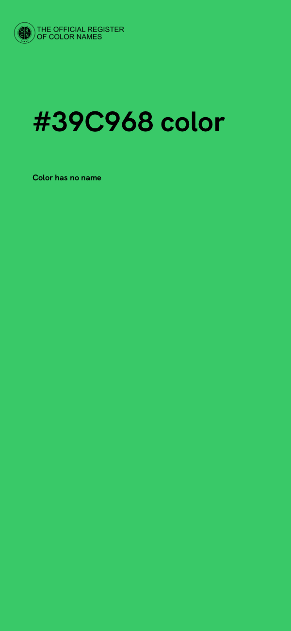 #39C968 color image